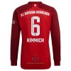 Maglia da Calcio a Maniche Lunghe FC Bayern Monaco Joshua Kimmich 6 Casa 2021-22 per Uomo